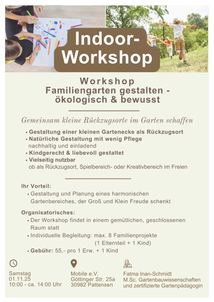 Info und Termin zum Kurs "Familiengarten gestalten"