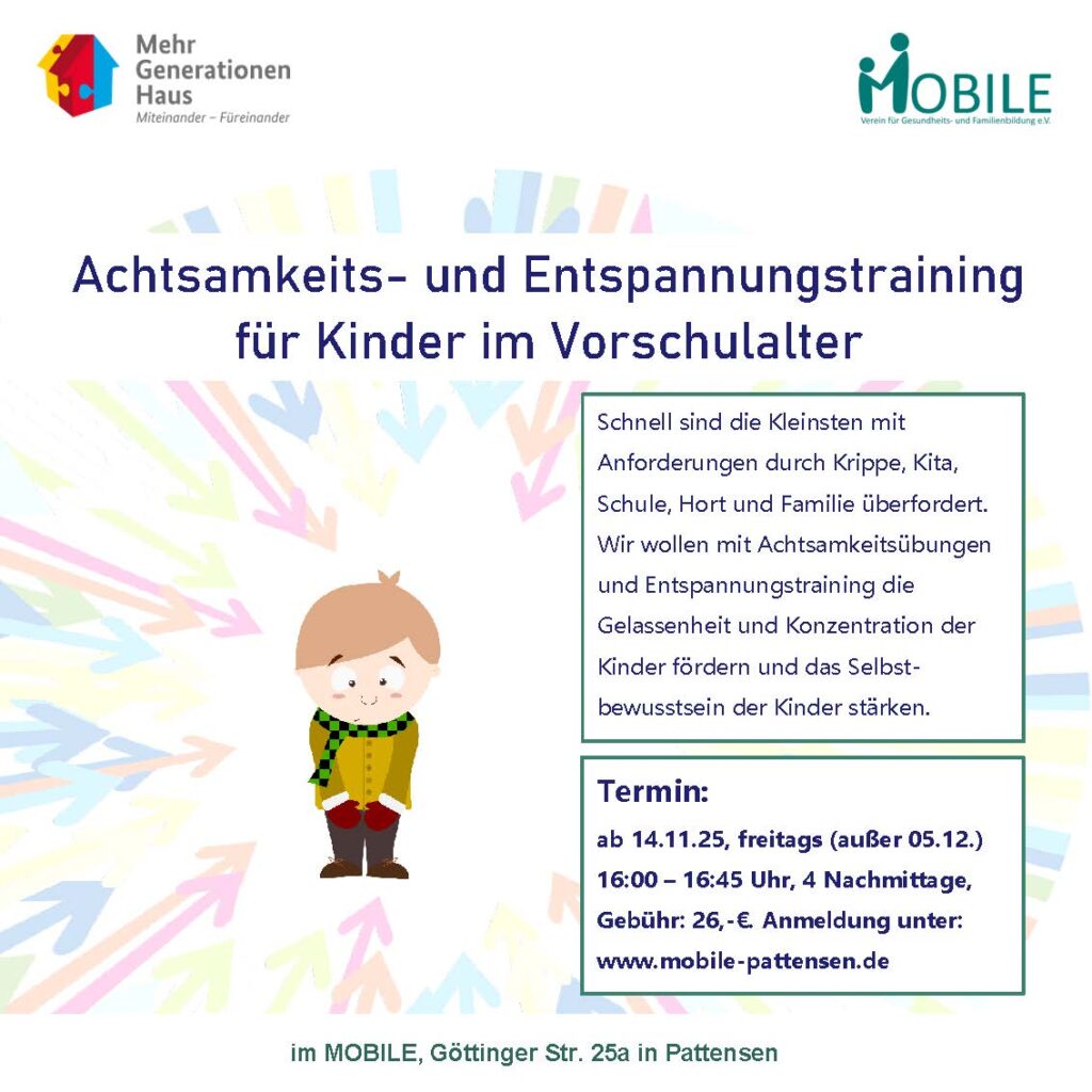 dekorativ - Logo Mehrgenerationenhaus, Logo MOBILE; Clipart: unglückliches Kind
